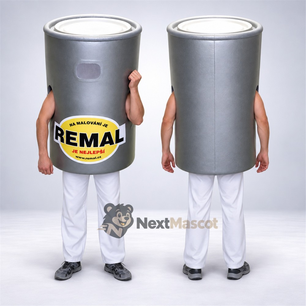 Paint Can Mascot Costume Paint Can Mascot Costume