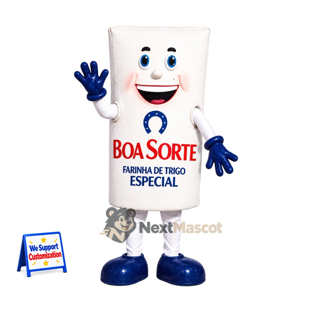 Flour Bag Mascot Costume Flour Bag Mascot Costume