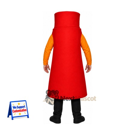 Ketchup Bottle Mascot Costume Ketchup Bottle Mascot Costume