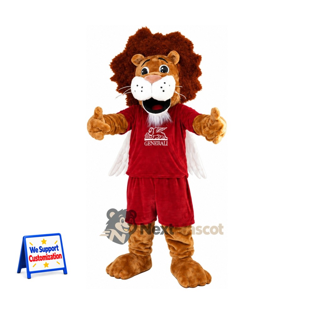 Lion Mascot Costume - Red Uniform Lion Mascot Costume - Red Uniform