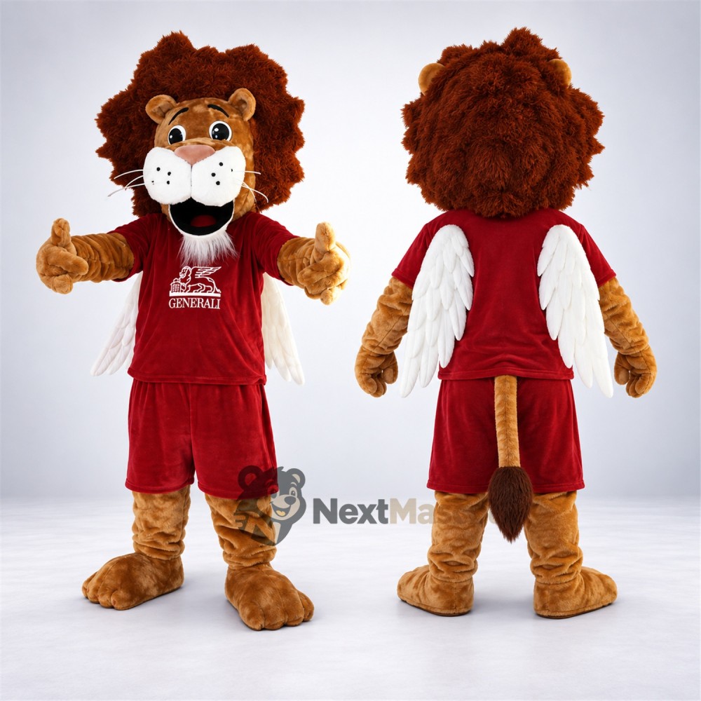 Lion Mascot Costume - Red Uniform Lion Mascot Costume - Red Uniform