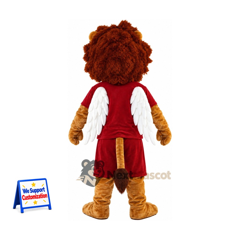 Lion Mascot Costume - Red Uniform Lion Mascot Costume - Red Uniform