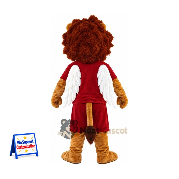 Lion Mascot Costume - Red Uniform