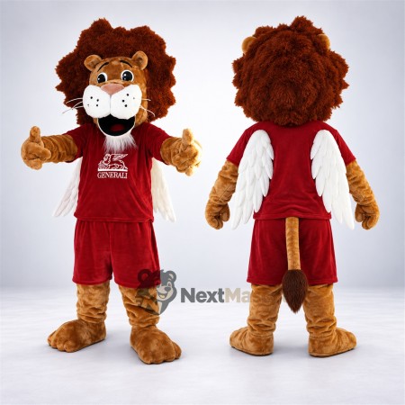 Lion Mascot Costume - Red Uniform Lion Mascot Costume - Red Uniform