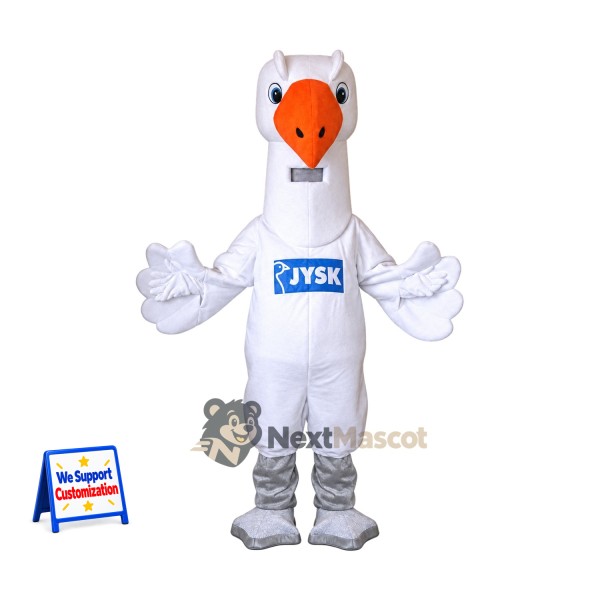 Goose Mascot Costume - White for Team Events