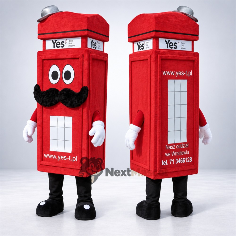 Mailbox Mascot Costume - Red for School Events Mailbox Mascot Costume - Red for School Events