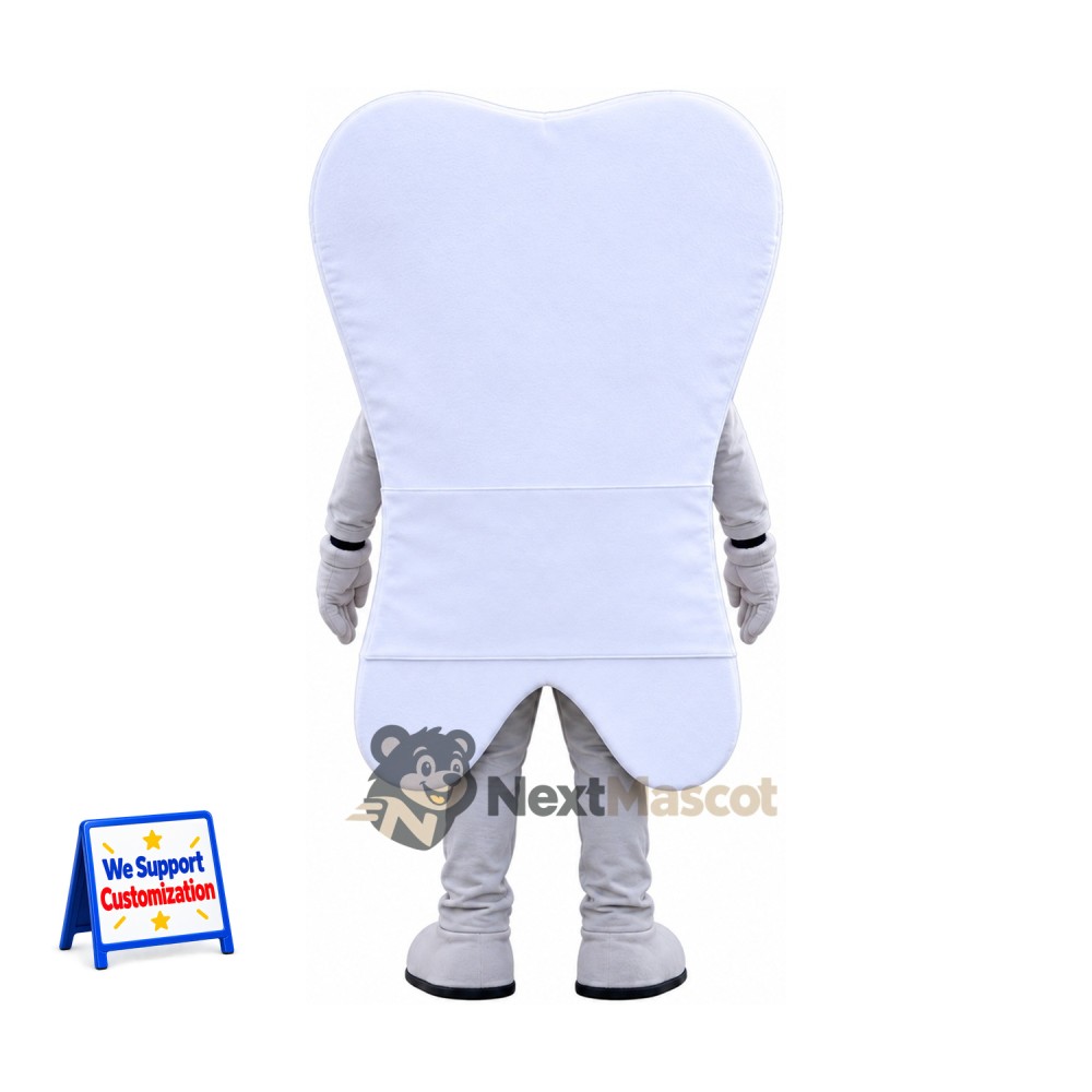 Tooth Mascot Costume - Blue Eyes and Big Smile Tooth Mascot Costume - Blue Eyes and Big Smile