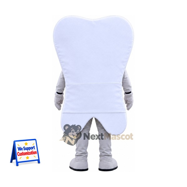 Tooth Mascot Costume - Blue Eyes and Big Smile Tooth Mascot Costume - Blue Eyes and Big Smile