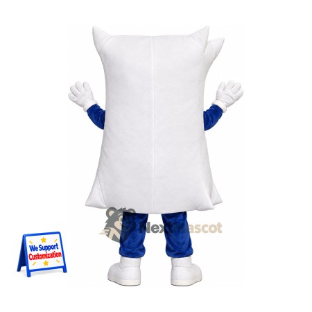 Pillow Mascot Costume - White for School Events Pillow Mascot Costume - White for School Events