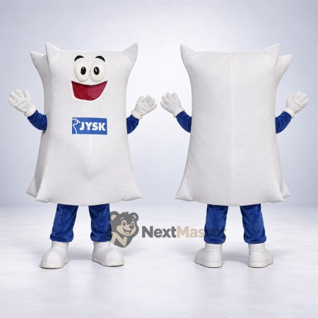Pillow Mascot Costume - White for School Events Pillow Mascot Costume - White for School Events