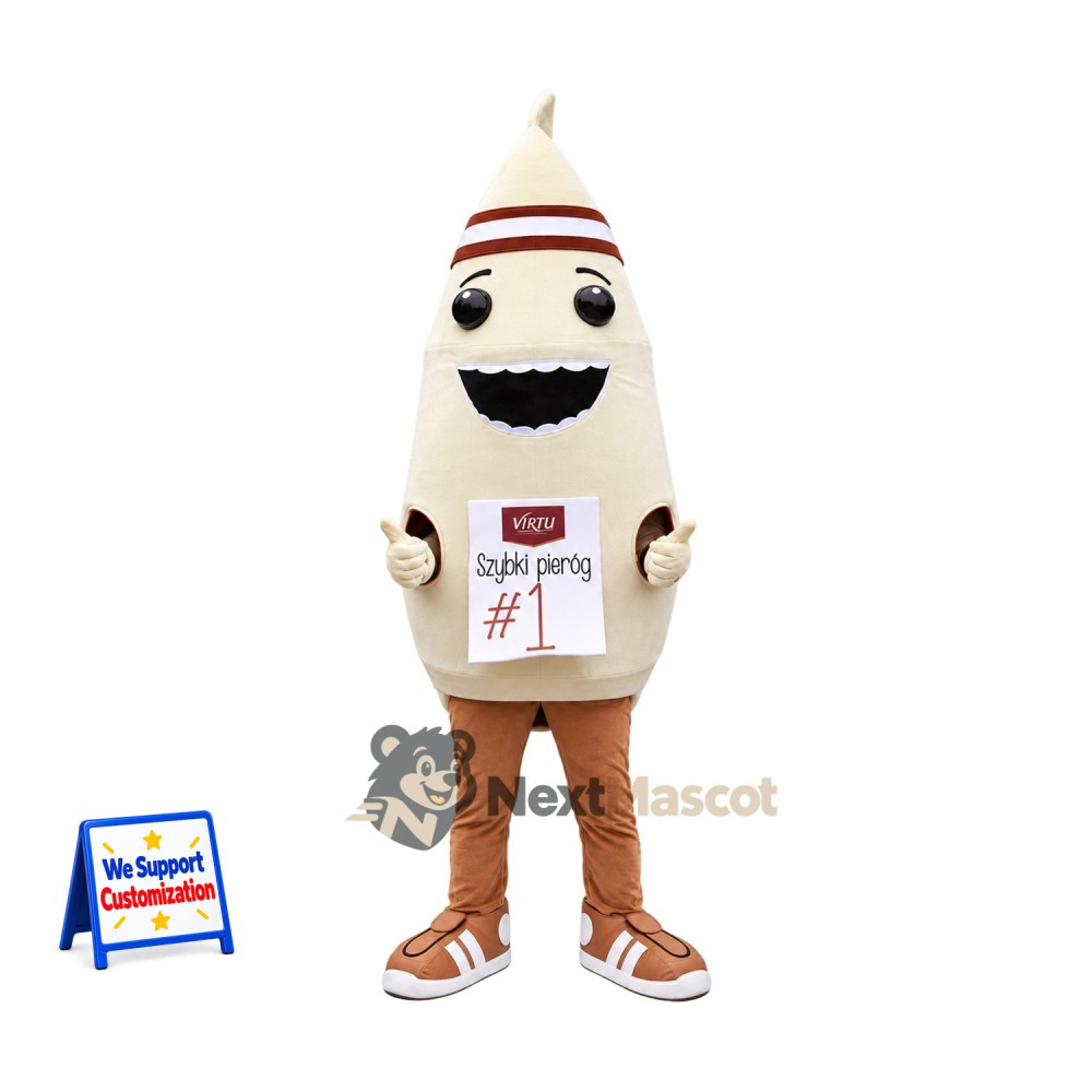 Marker Pen Mascot Costume - White Marker Pen Mascot Costume - White