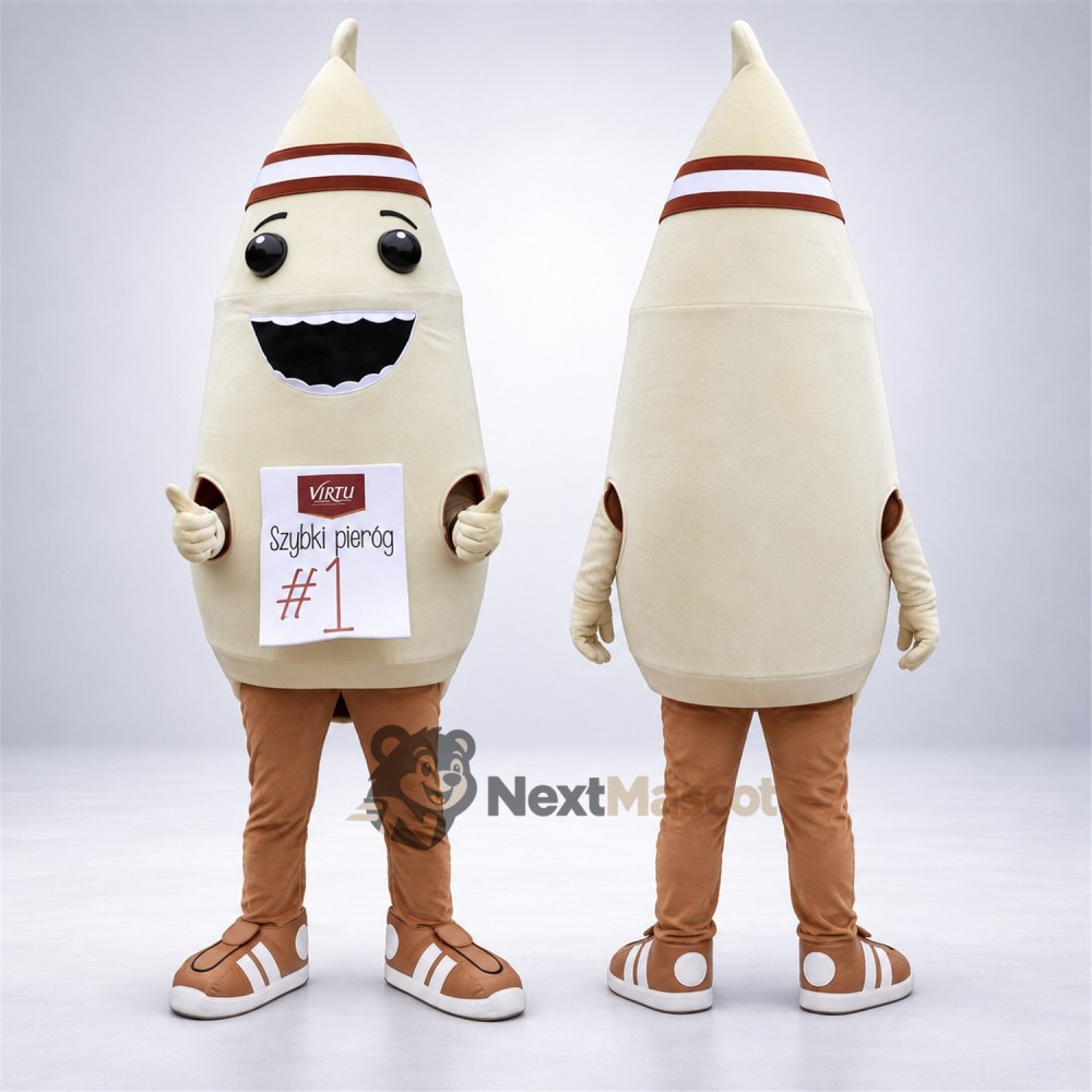 Marker Pen Mascot Costume - White Marker Pen Mascot Costume - White