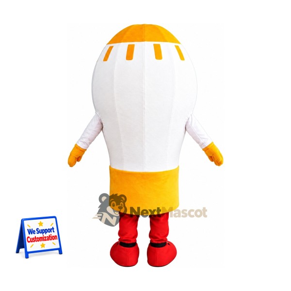 Bulb Mascot Costume - Light, Yellow Hard Hat Bulb Mascot Costume - Light, Yellow Hard Hat