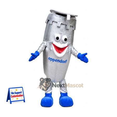 Pipette Mascot Costume - Silver Pipette Mascot Costume - Silver