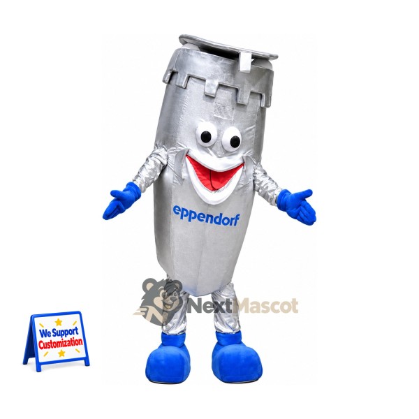 Pipette Mascot Costume - Silver