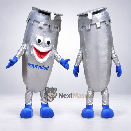 Pipette Mascot Costume - Silver Pipette Mascot Costume - Silver