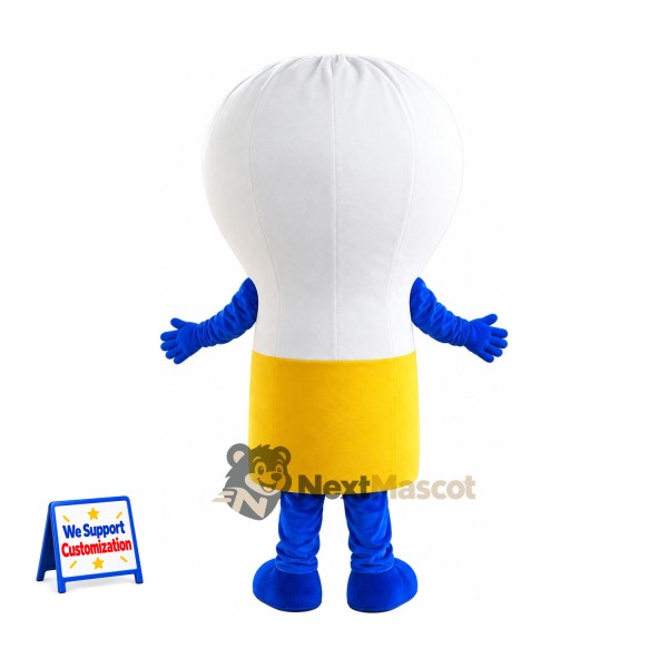 Bulb Mascot Costume - Light for Parades Bulb Mascot Costume - Light for Parades