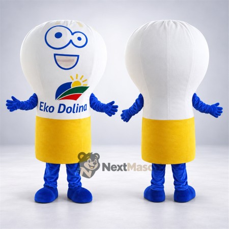 Bulb Mascot Costume - Light for Parades Bulb Mascot Costume - Light for Parades