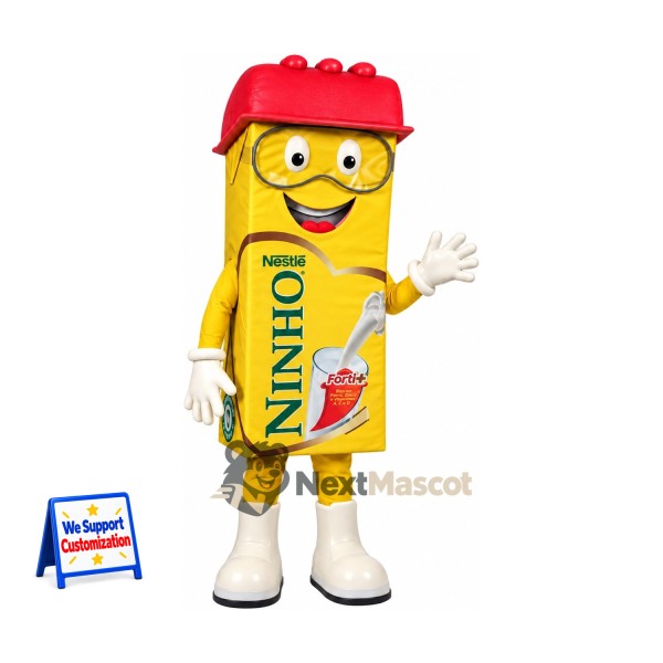 Building Block Mascot Costume - Yellow