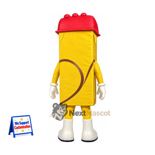 Building Block Mascot Costume - Yellow Building Block Mascot Costume - Yellow