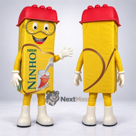 Building Block Mascot Costume - Yellow Building Block Mascot Costume - Yellow