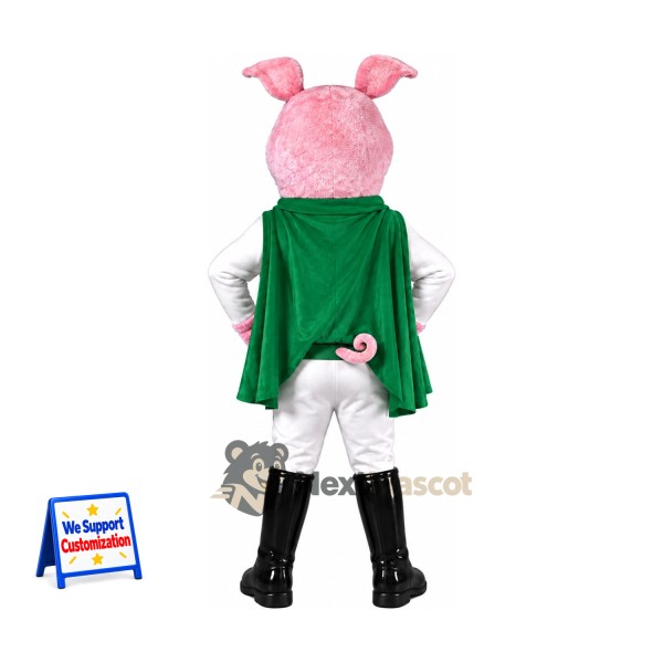 Pig Mascot Costume - Superhero Style Pig Mascot Costume - Superhero Style