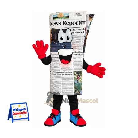 Newspaper Mascot Costume for Parades Newspaper Mascot Costume for Parades