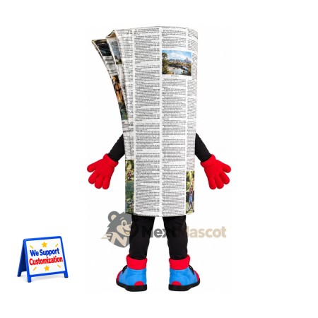 Newspaper Mascot Costume for Parades Newspaper Mascot Costume for Parades