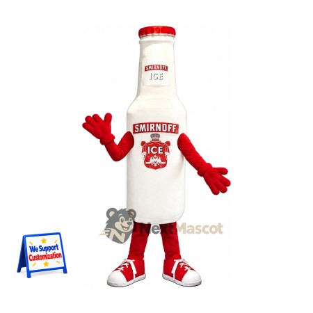 Bottle Mascot Costume - White for Parades Bottle Mascot Costume - White for Parades