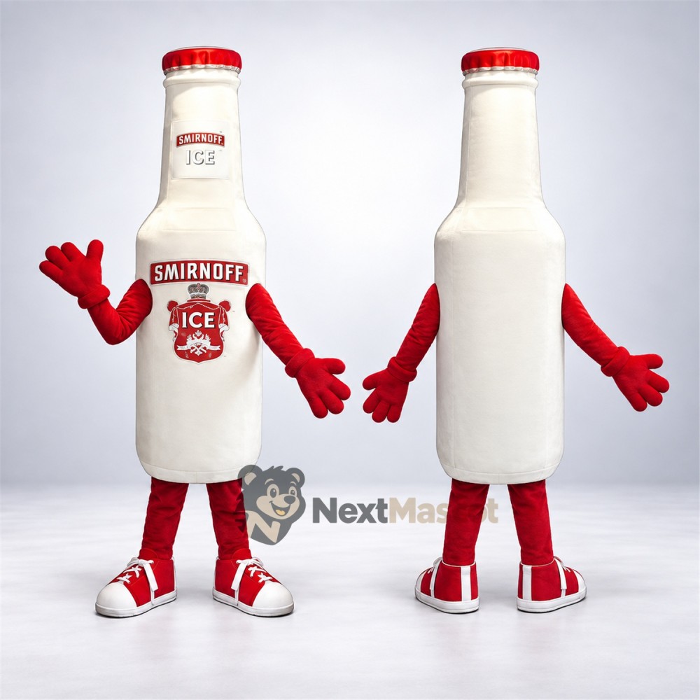 Bottle Mascot Costume - White for Parades Bottle Mascot Costume - White for Parades