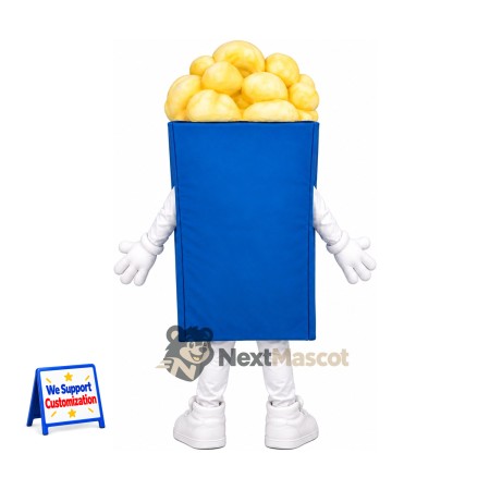 Popcorn Mascot Costume for Food Festivals Popcorn Mascot Costume for Food Festivals