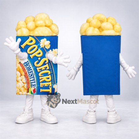 Popcorn Mascot Costume for Food Festivals Popcorn Mascot Costume for Food Festivals