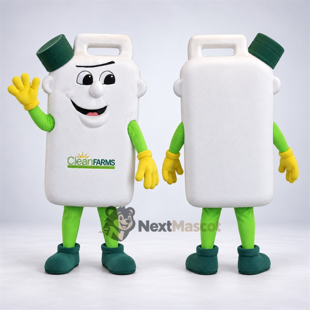 Milk Jug Mascot Costume - Green Arms and Legs Milk Jug Mascot Costume - Green Arms and Legs
