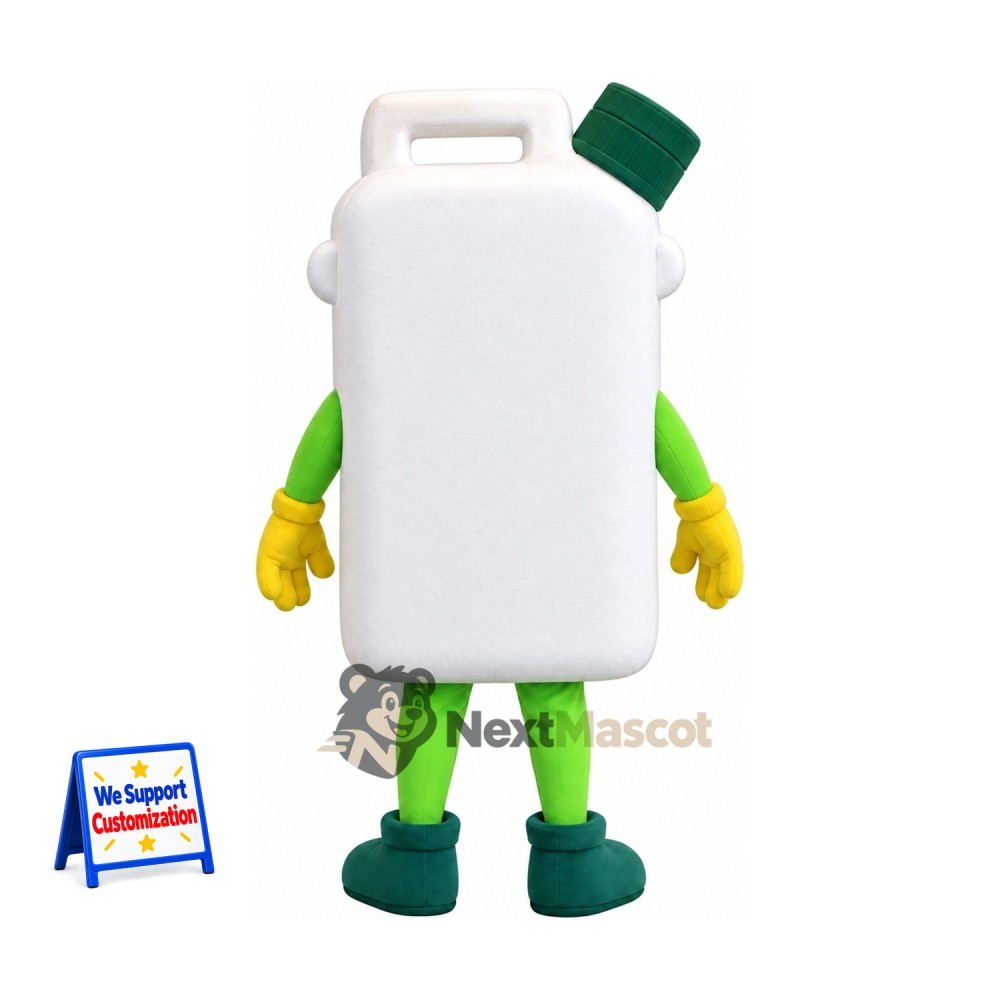 Milk Jug Mascot Costume - Green Arms and Legs Milk Jug Mascot Costume - Green Arms and Legs