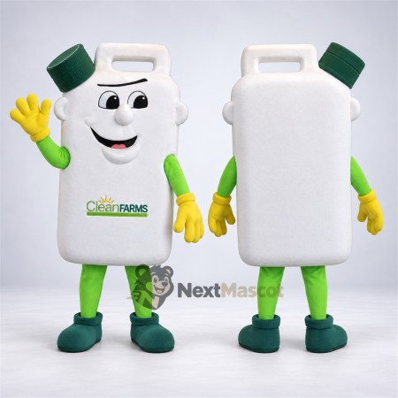 Milk Jug Mascot Costume - Green Arms and Legs Milk Jug Mascot Costume - Green Arms and Legs