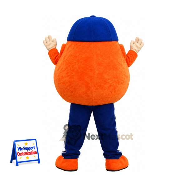 Fruit Mascot Costume - Orange, Blue Cap Fruit Mascot Costume - Orange, Blue Cap