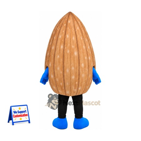 Almond Mascot Costume Almond Mascot Costume