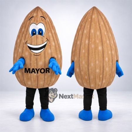 Almond Mascot Costume Almond Mascot Costume