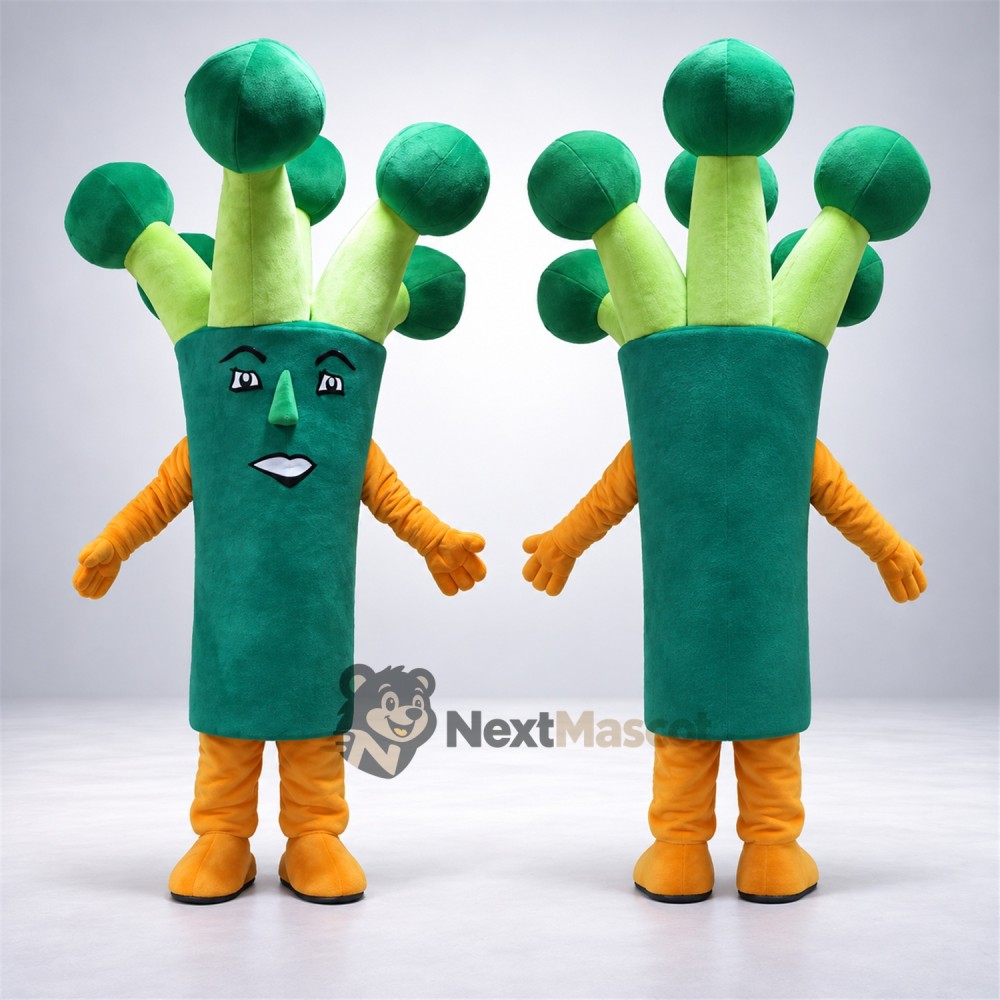 Broccoli Mascot Costume - Orange Arms and Legs Broccoli Mascot Costume - Orange Arms and Legs