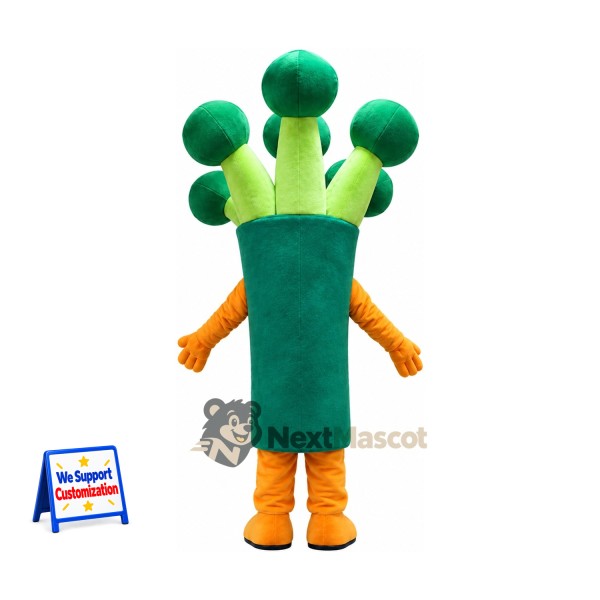 Broccoli Mascot Costume - Orange Arms and Legs Broccoli Mascot Costume - Orange Arms and Legs