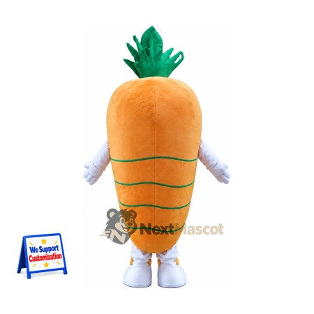 Carrot Mascot Costume - White Gloves and Shoes