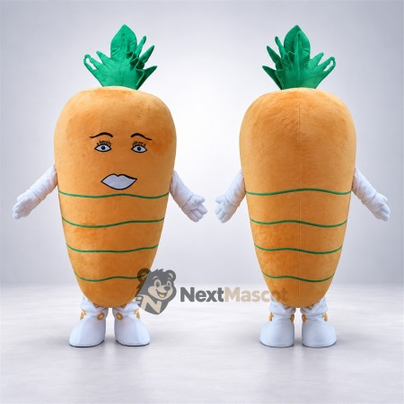 Carrot Mascot Costume - White Gloves and Shoes