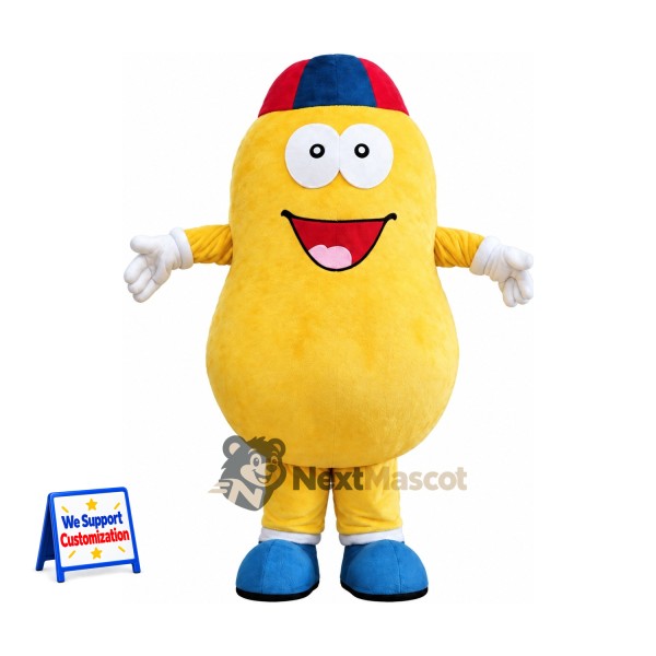Potato Mascot Costume - Yellow, Cap