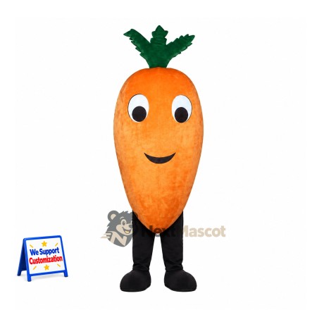 Carrot Mascot Costume - Big Eyes and Black Legs Carrot Mascot Costume - Big Eyes and Black Legs