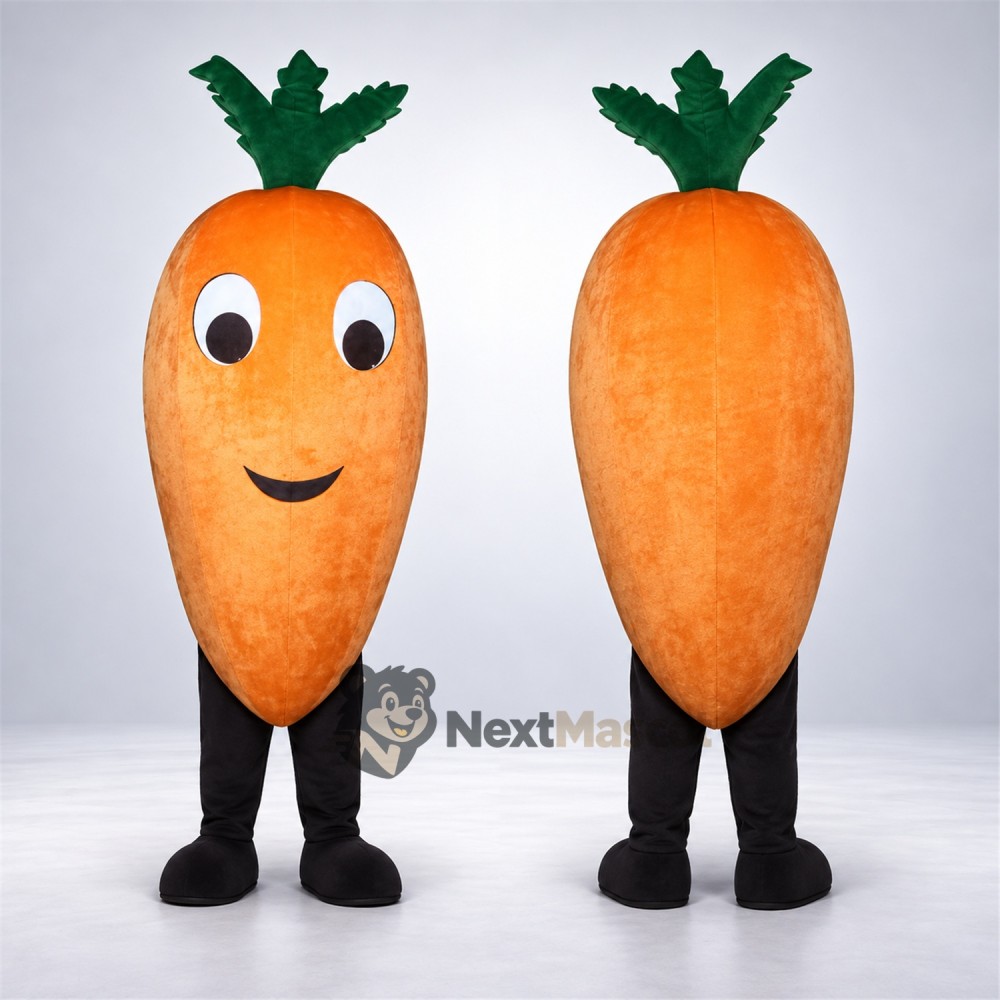 Carrot Mascot Costume - Big Eyes and Black Legs Carrot Mascot Costume - Big Eyes and Black Legs
