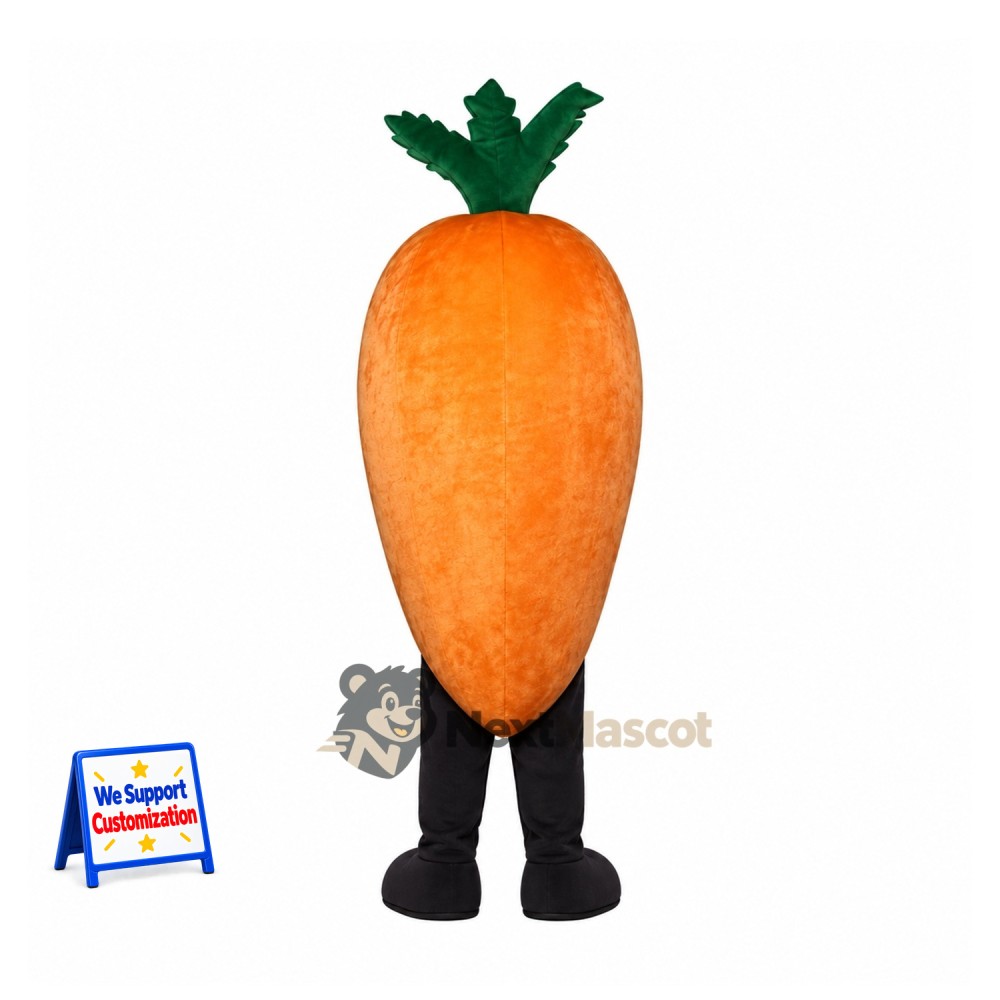 Carrot Mascot Costume - Big Eyes and Black Legs Carrot Mascot Costume - Big Eyes and Black Legs