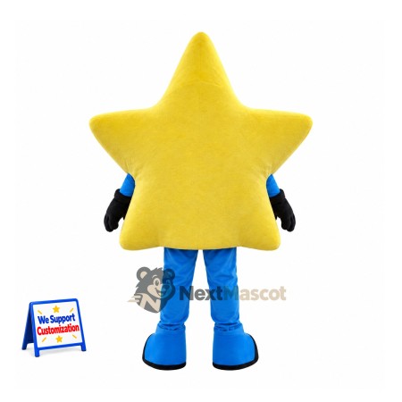 Star Mascot Costume - Yellow, Blue Pants Star Mascot Costume - Yellow, Blue Pants