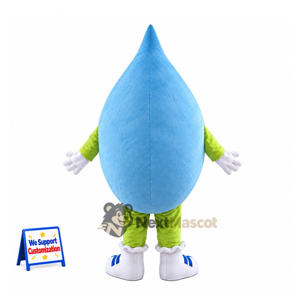 Water Drop Mascot Costume - Blue and Green Water Drop Mascot Costume - Blue and Green