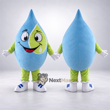 Water Drop Mascot Costume - Blue and Green Water Drop Mascot Costume - Blue and Green