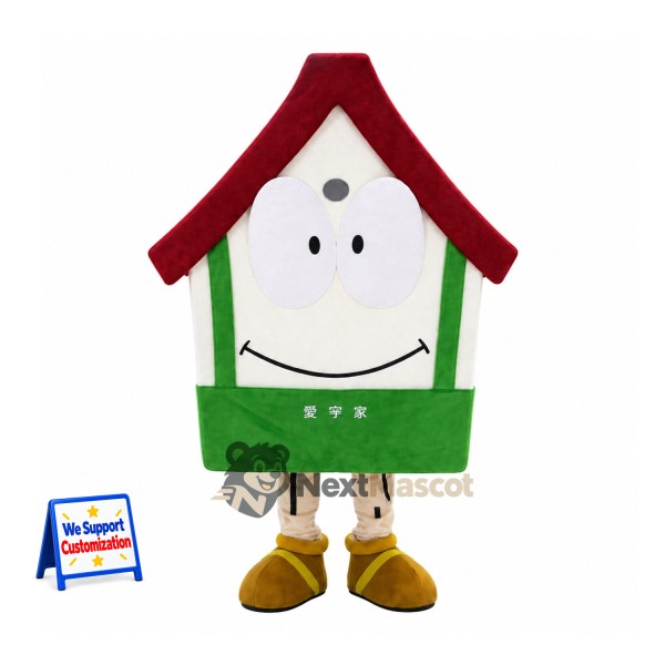 House Mascot Costume - Green and White